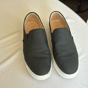 SOUL Naturalizer Tia Slip-on Platform Sneaker, Black, Size 9 Wide